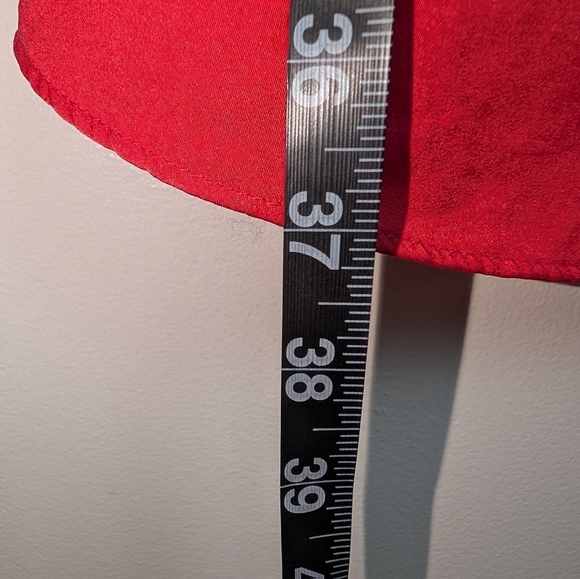 Zara Basic Red Sleeveless Midi Dress, Elastic‎ Waist, Casual Summer Dress - Picture 6 of 7